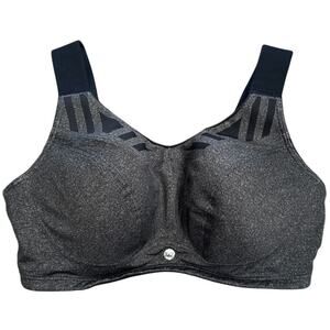 LIVI High-Impact Wicking Max Support Sports Bra Grey and Black Size 42DDD